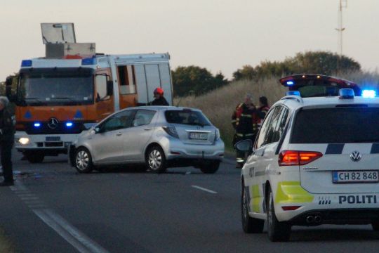Kun lettere skader ved trafikuheld
