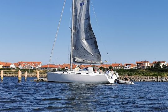 Svensk sejlb�d p�sejlede tysk b�d i N�rrek�s