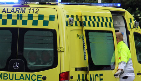 To p� hospital efter trafikuheld i Aarsballe