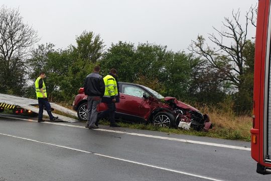 Bilister uden for livsfare efter uheld