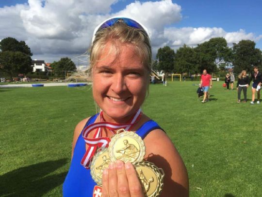 Kate P. t�t p� mesterskabsrekord