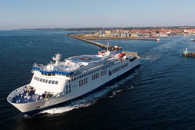 Ystadrute besejles af M/S Hammershus