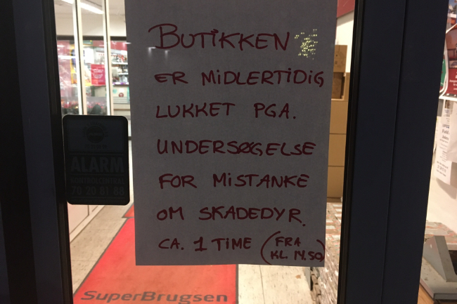 SuperBrugs lukket p� mistanke om skadedyr