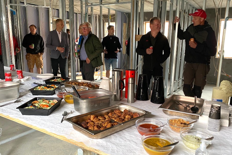 Rejsegilde p� Striens nye boliger