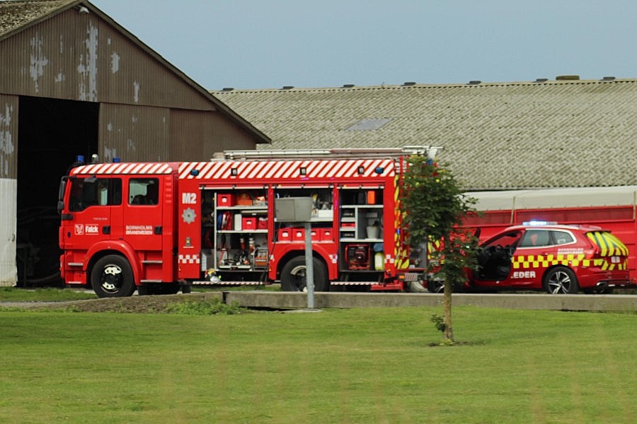 Mindre brand p� g�rd i Pedersker