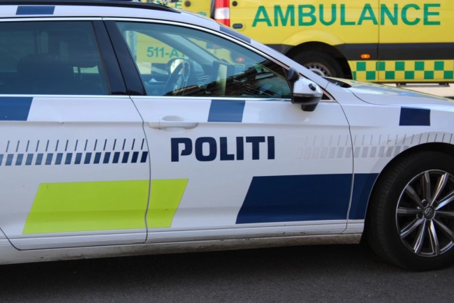 Trafikuheld ved R�nne Havn