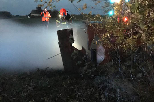 Str�msvigt efter brand i transformator