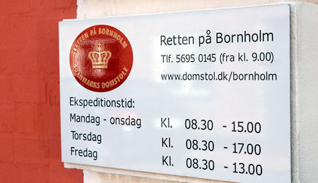 Markant f�rre sager i Fogedretten