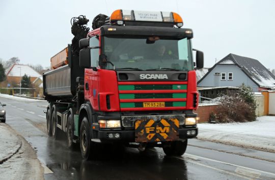 Sneglatte veje p� Bornholm