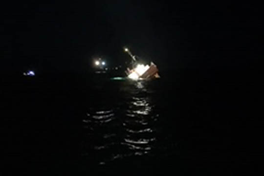 To fragtskibe kollideret i Bornholmsgattet