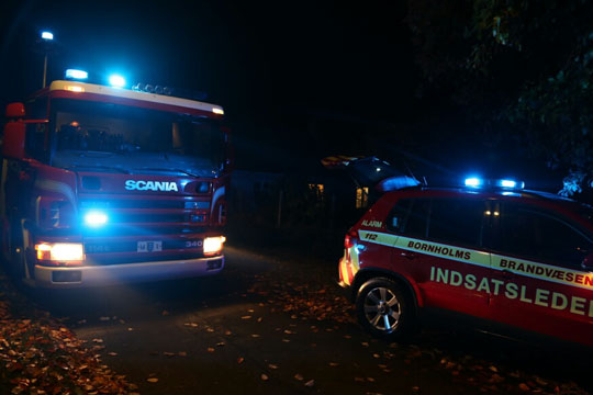 Brandalarm p� Balka