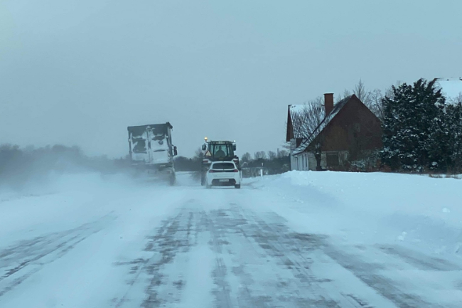 Politiet om snevejret: K�r ikke ud i aften og nat