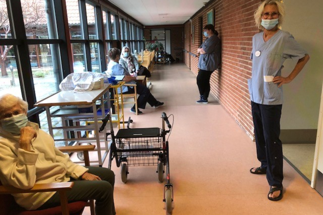 Plejecentrets beboere fuldt vaccineret