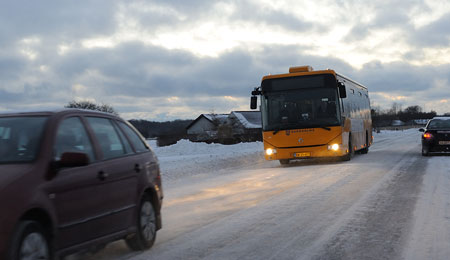 BAT: Ingen skolek�rsel og f�rst busser efter 07:00