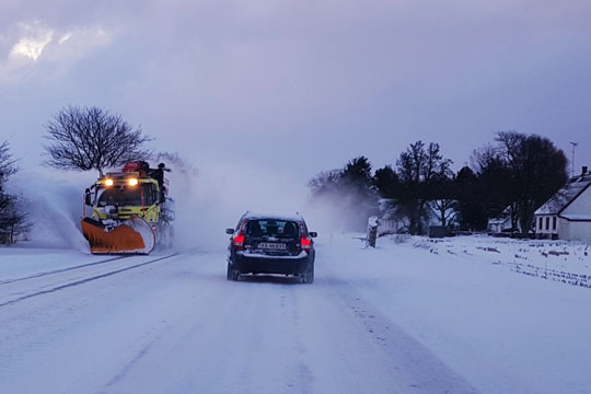 Kommunal snerydning aftalt med politiet