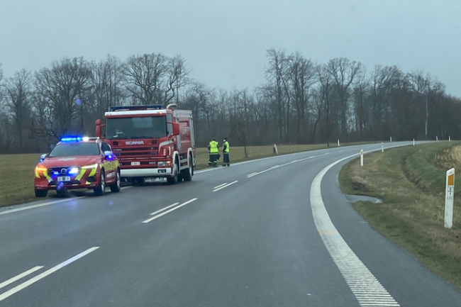 Brandfolk fjernede dieselspild