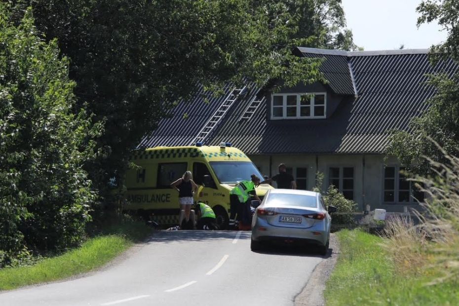 Knallert v�ltede p� Brommevej