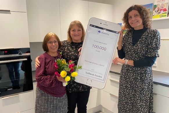 Sydbanks fond gav 100.000 kr. til b�rnehave