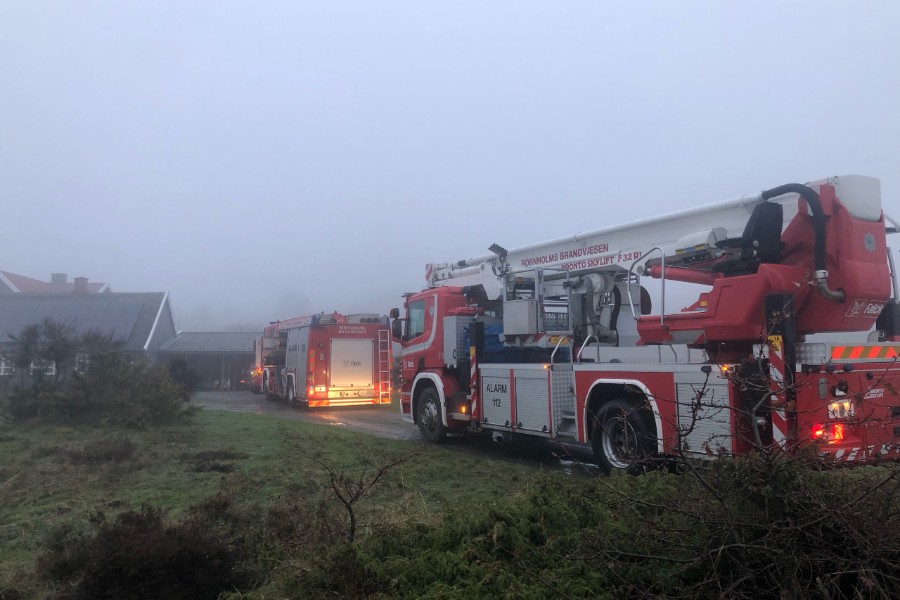Skorstensbrand i Aakirkeby