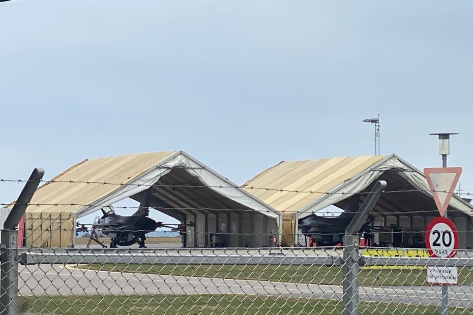 F-16 kampfly er ankommet til Bornholm