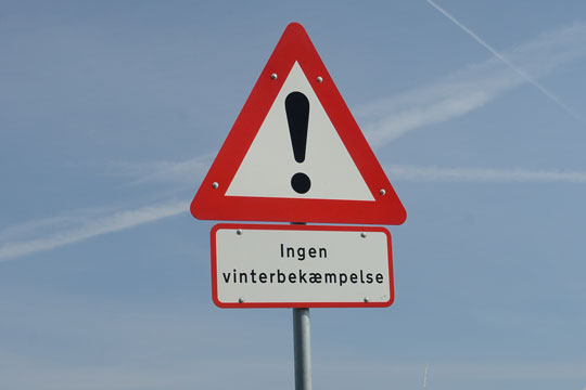 Risiko for glat p� de mindre veje