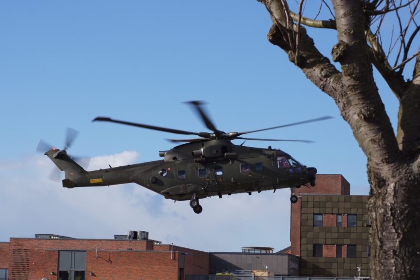 Lægehold blev fløjet til Bornholm