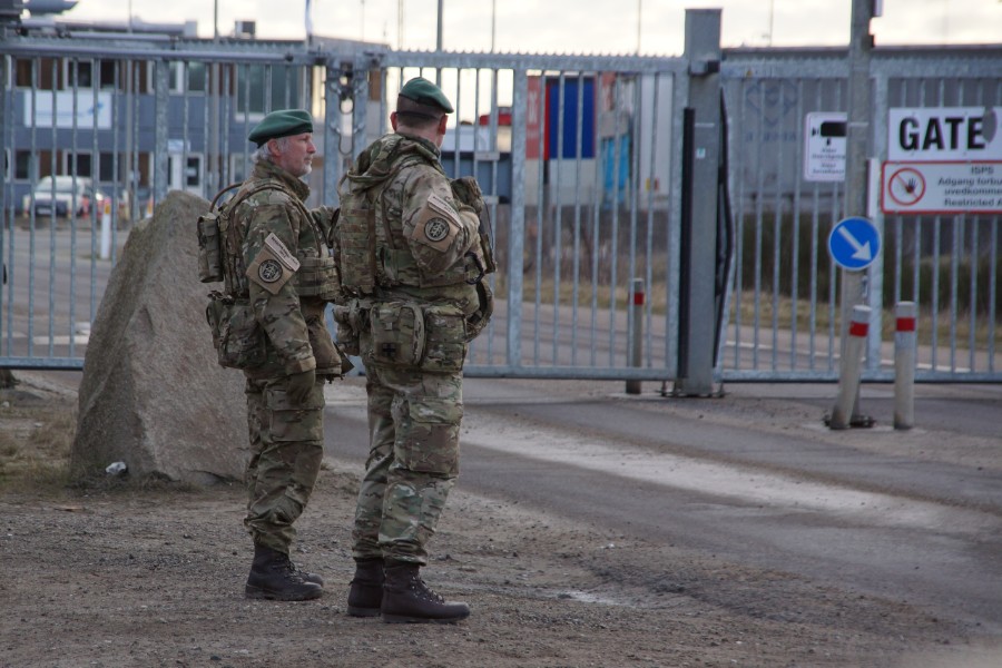 K�ge Havn under bevogtning