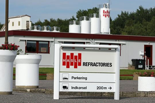 P�n v�kst hos Hasle Refractories A/S