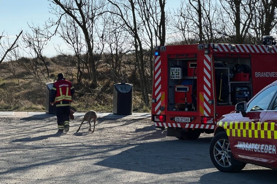 Brand i underjordisk affaldsdepot