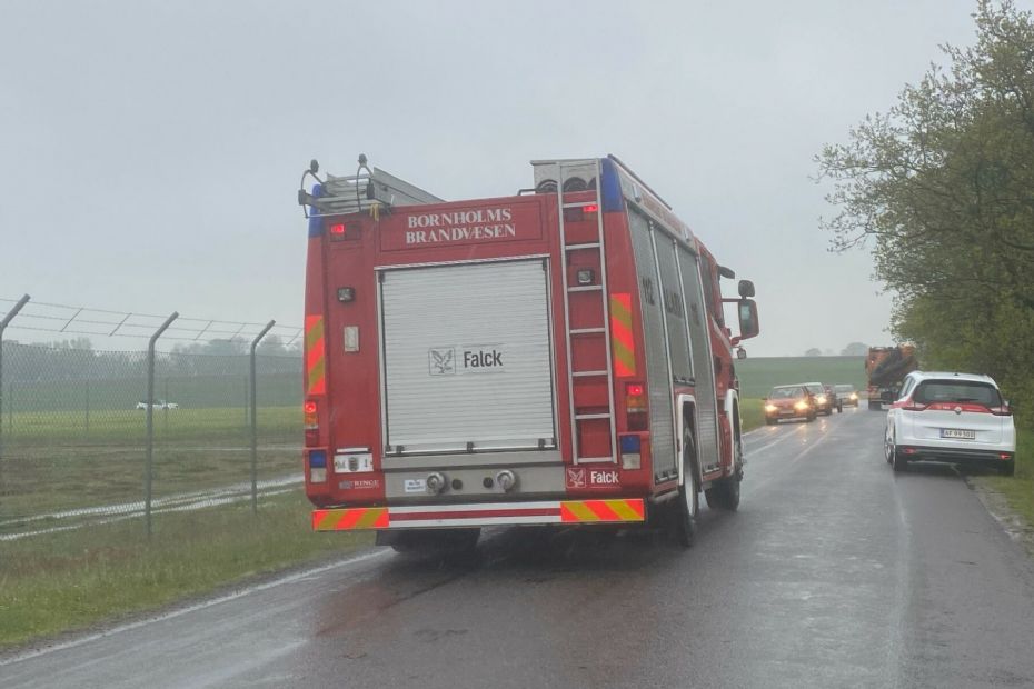 Ældre mand faldt på glat sten