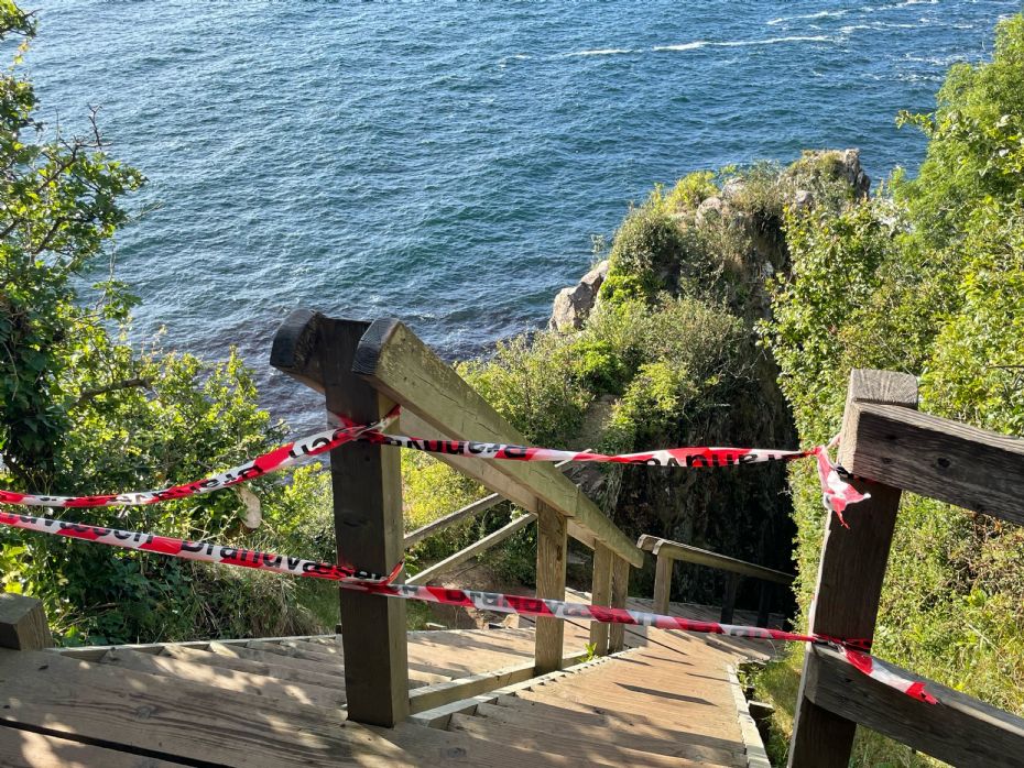 Klippestykker styrtede ned ved Jons Kapel