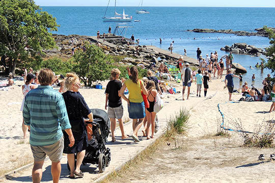 Sommervejr p� vej til Bornholm