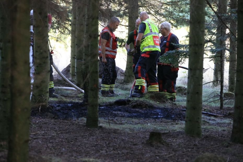 Mindre skovbrand i Vestermarie
