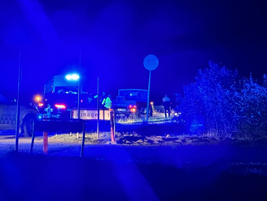 Fire p� hospital efter trafikuheld p� Sdr. Landevej