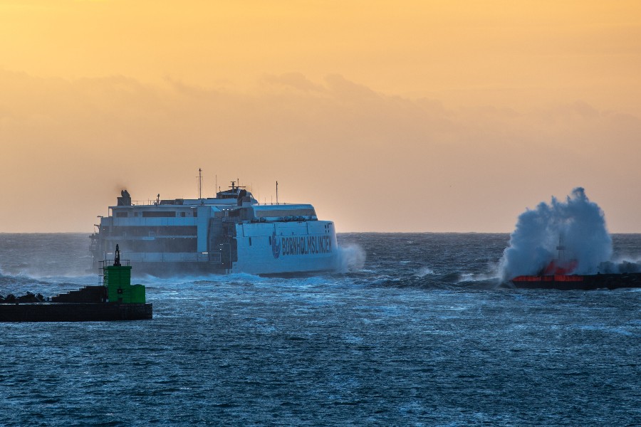 Bornholmslinjen tilpasser sejlplan efter stormvarsel