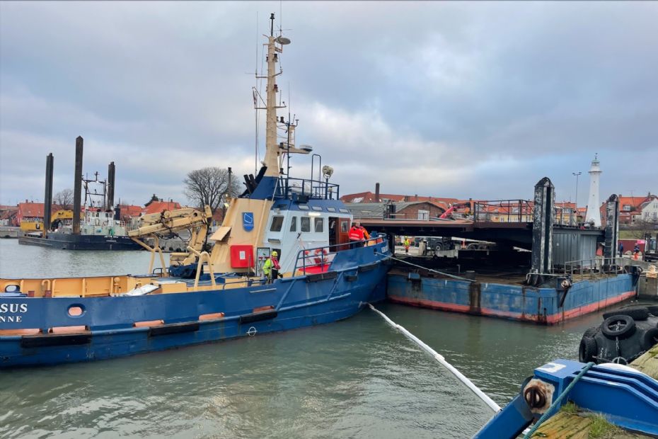 R�nne Havn g�r klar til reservef�rge