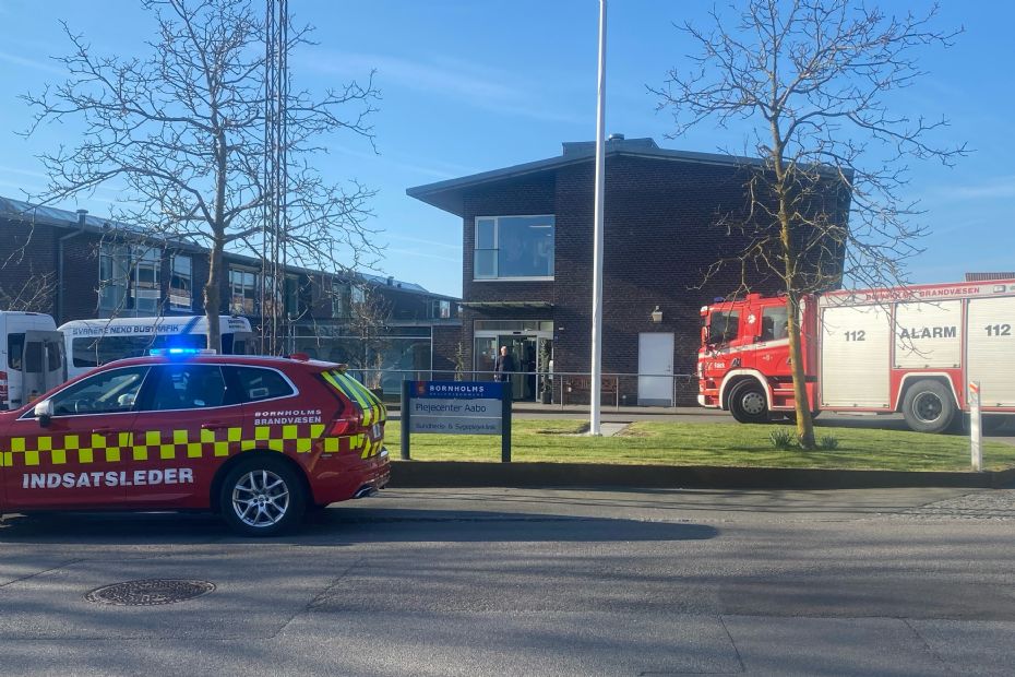 Brandv�snet rykkede ud til plejecenter