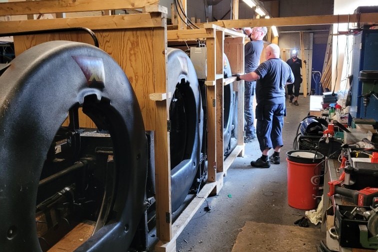 Nye maskiner i bowlingcenteret