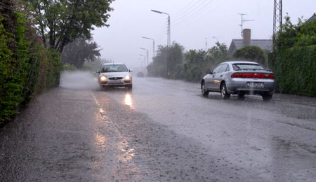 Bornholm har f�et over 50 mm regn