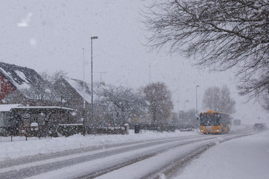 Koldest i Nex� og kraftigste vind p� Nordbornholm