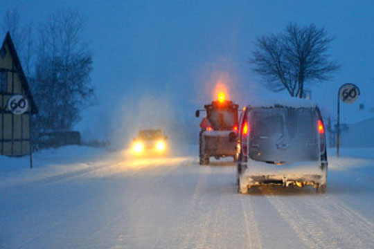 Snerydningen indstilles som s�dvanligt