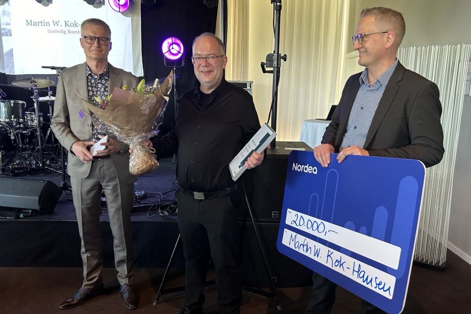 Martin W. Kok-Hansen vandt prestigefyldt pris