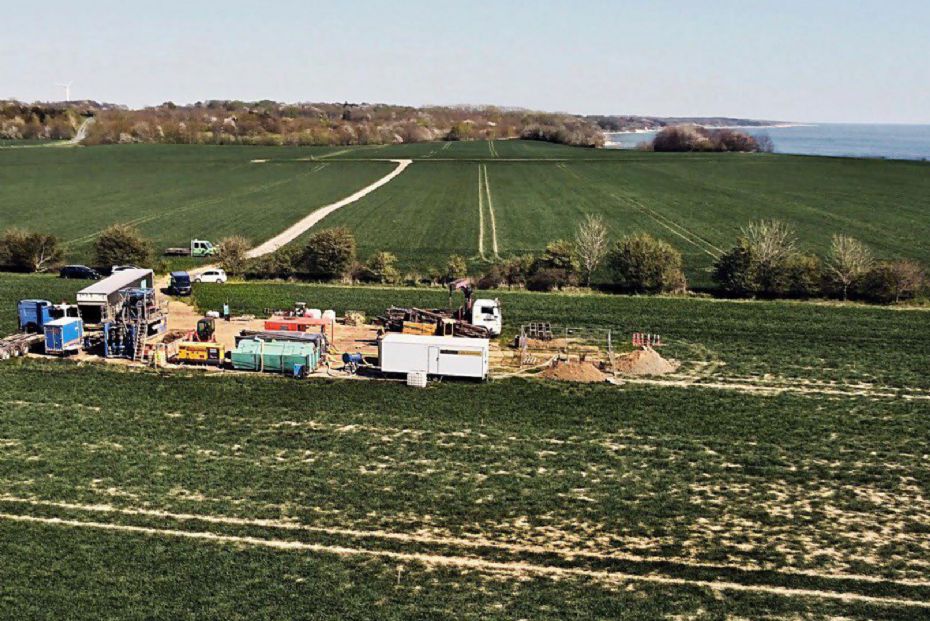 200 meter langt borehul under Sose-klinten
