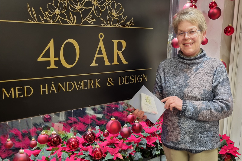 40 �rs jubil�um i Lottes Blomsterv�rksted