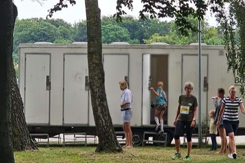 Ny toiletvogn p� vej til Viking Atletik