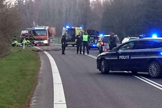 Knap hver fjerde trafikuheld medf�rte personskade