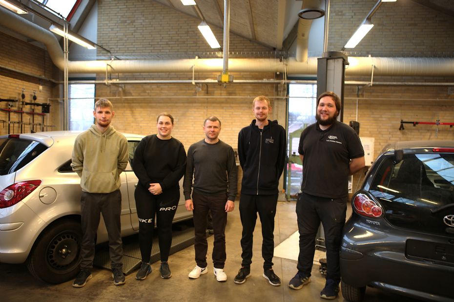 Fire nye mekanikersvende fejret p� Campus