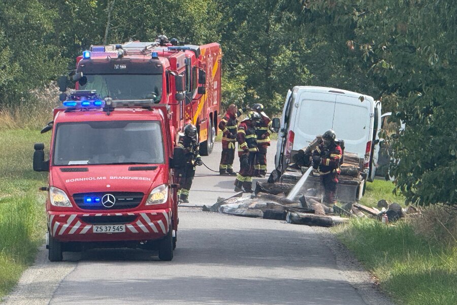 Brand i trailer ved �stermarie