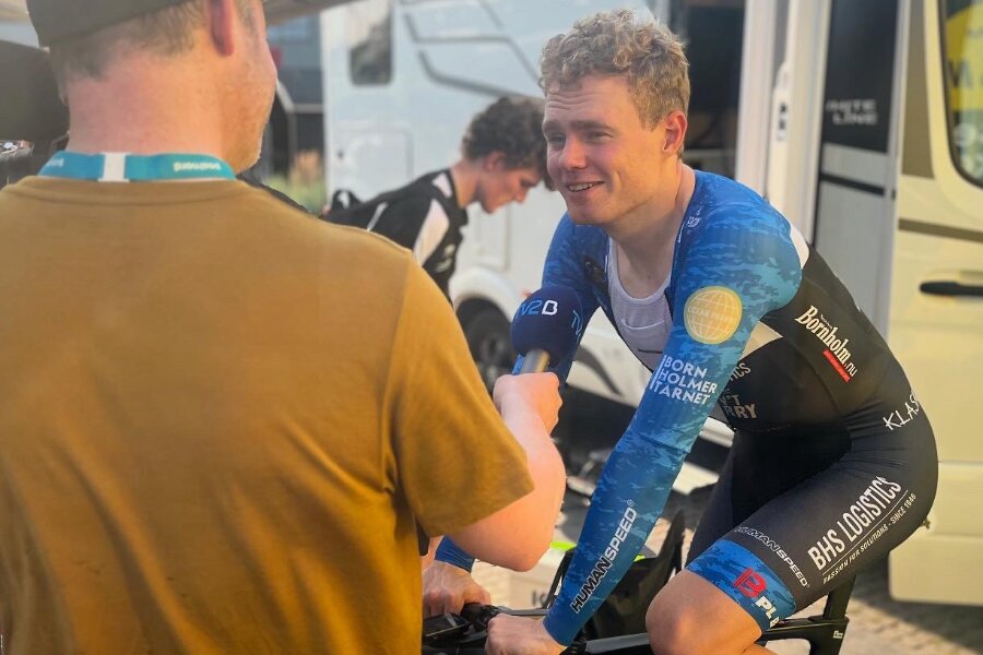 Niklas Larsen p� andenpladsen i Danmark Rundt