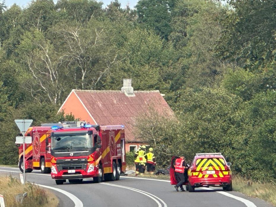 Bilist ramte tr� ved Ringeby